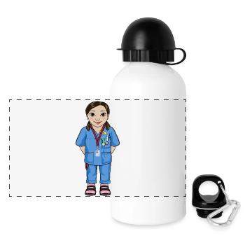 Uskan Mai - Gourde panoramique avec couvercle 500 ml - blanc - Devant