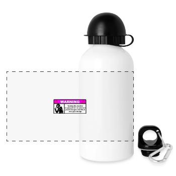 warning - Panoramic Thermal Bottle with Lid 500 ml - white - Front