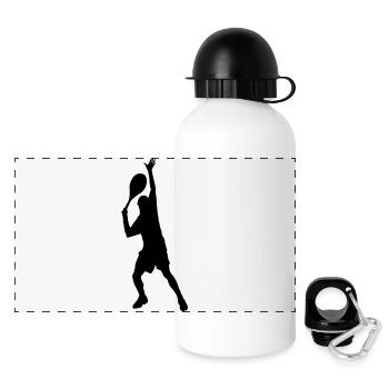 tennis sport - Panoramic Thermal Bottle with Lid 500 ml - white - Front