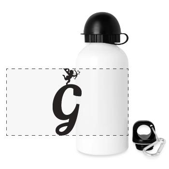 G - Panoramic Thermal Bottle with Lid 500 ml - white - Front