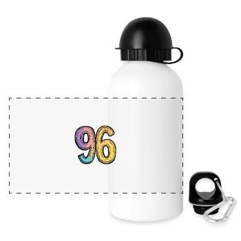 Bande dessinée à 96 numéros - Gourde panoramique avec couvercle 500 ml - blanc - Devant