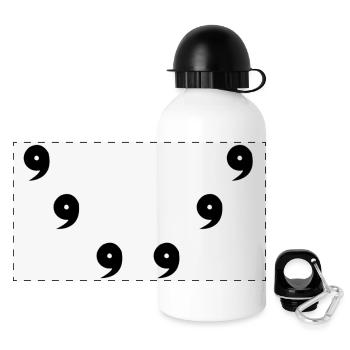 Sage Symbols (front) - Gourde panoramique avec couvercle 500 ml - blanc - Devant