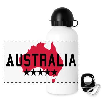 Australien - Panorama Trinkflasche mit Deckel 500 ml - Weiß - Vorne