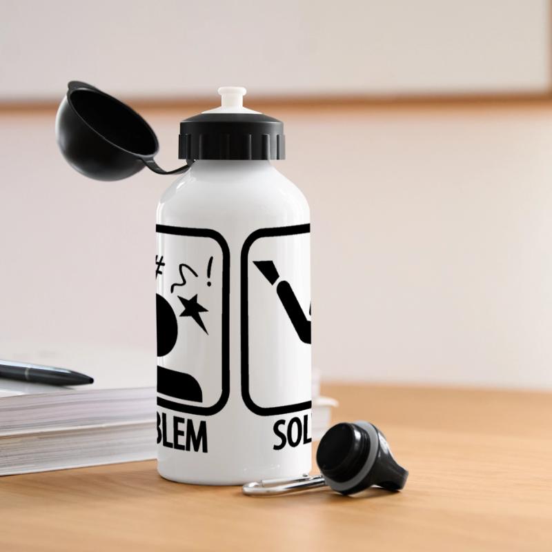 Diving: Problem - Solved! Panorama Trinkflasche mit Deckel 500 ml