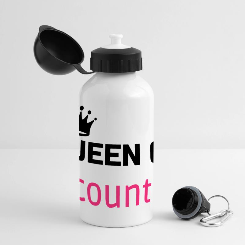 comptable / comptabilité / compter / chiffre Gourde panoramique avec couvercle 500 ml