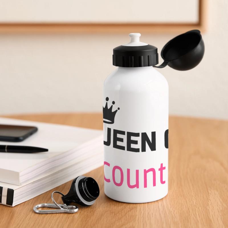 comptable / comptabilité / compter / chiffre Gourde panoramique avec couvercle 500 ml