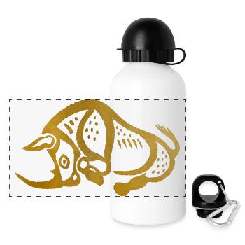 Glyphe Rhino - Gourde panoramique avec couvercle 500 ml - blanc - Devant