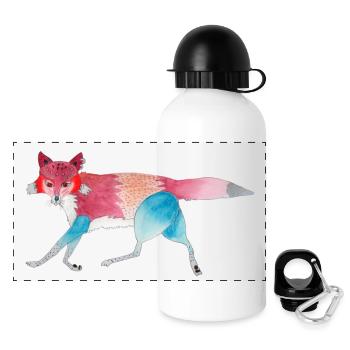 Fuchs Fuchs - Panorama Trinkflasche mit Deckel 500 ml - Weiß - Vorne