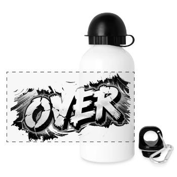 ÜBER - Panorama Trinkflasche mit Deckel 500 ml - Weiß - Vorne