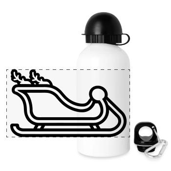 Santa's sleigh - Panoramic Thermal Bottle with Lid 500 ml - white - Front