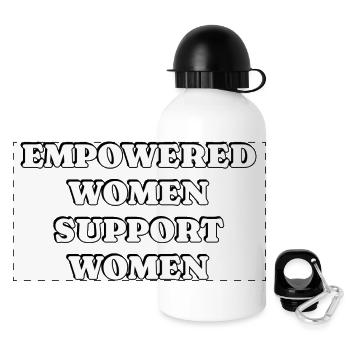 Les femmes autonomes soutiennent les femmes - Gourde panoramique avec couvercle 500 ml - blanc - Devant