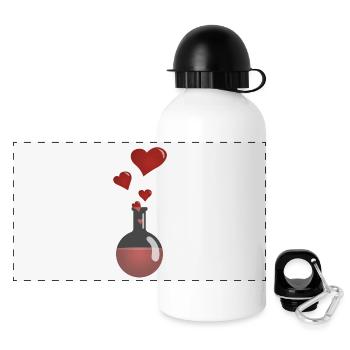 Potion d'amour 2 - Gourde panoramique avec couvercle 500 ml - blanc - Devant