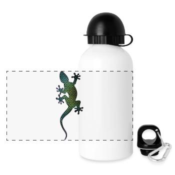 Gecko 1.3 - Panorama Trinkflasche mit Deckel 500 ml - Weiß - Vorne