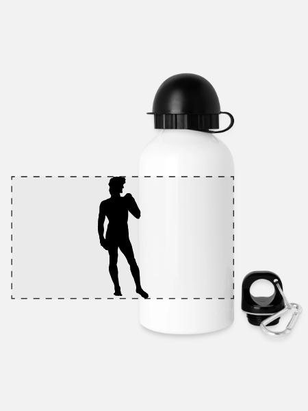 Mein neuer Freund - Panorama Trinkflasche mit Deckel 500 ml - Weiß