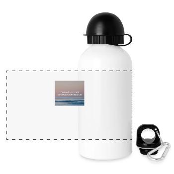 Ich will nur - Philipp Poisel - Panorama Trinkflasche mit Deckel 500 ml - Weiß - Vorne