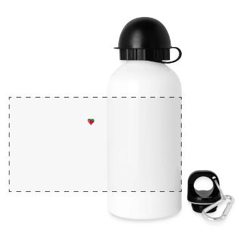 i love home homeland Eritrea - Panoramic Thermal Bottle with Lid 500 ml - white - Front
