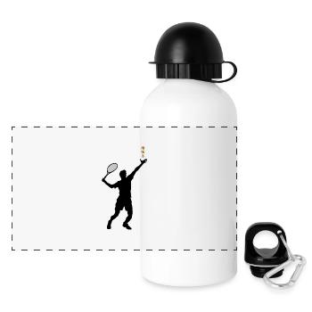 Japanese Tennis Motivation - Panoramic Thermal Bottle with Lid 500 ml - white - Front