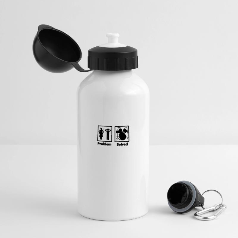 problem solved DRUMMER SCHLAGZEUG drums Panorama Trinkflasche mit Deckel 500 ml