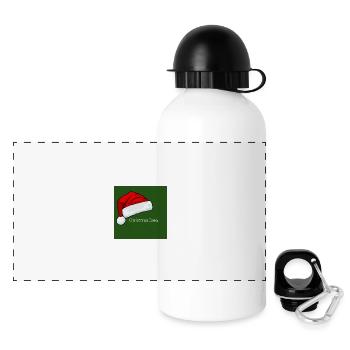 Équipage de Noël - Gourde panoramique avec couvercle 500 ml - blanc - Devant