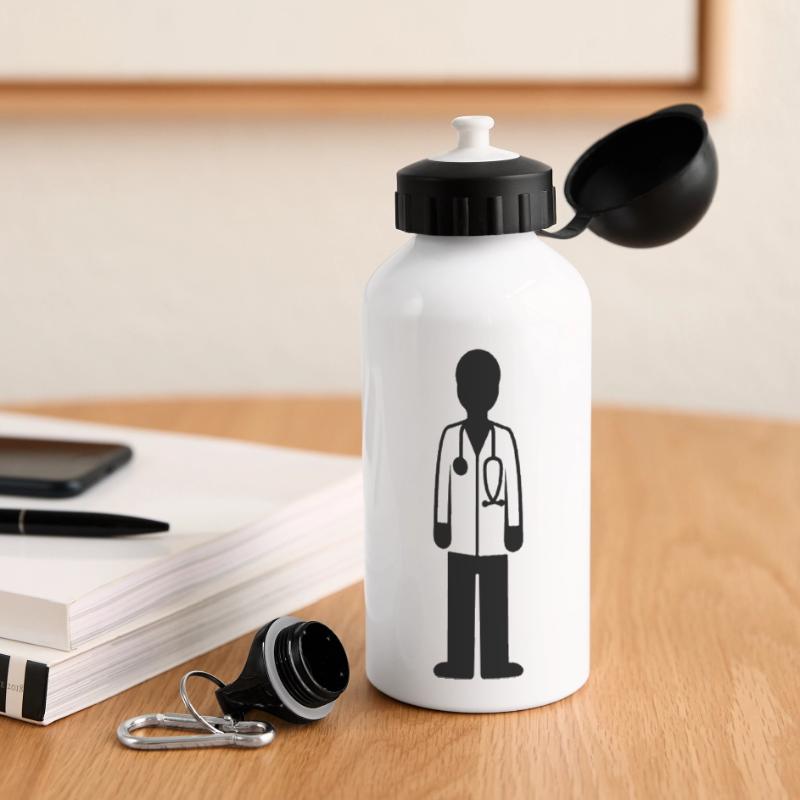 Doktor Arzt Panorama Trinkflasche mit Deckel 500 ml