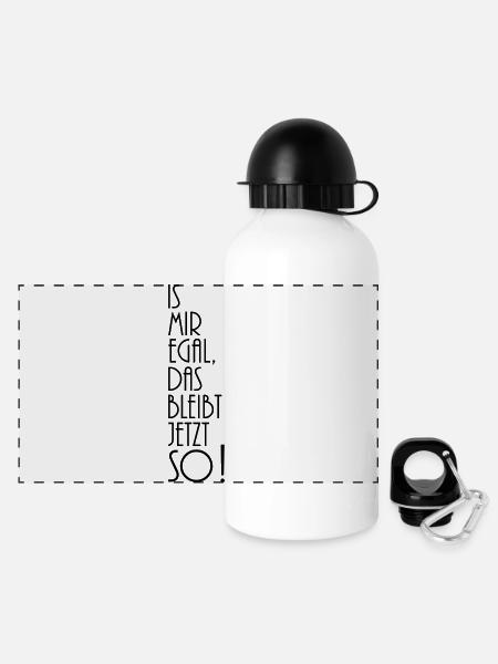 is mir egal das bleibt jetzt so - Panoramic Thermal Bottle with Lid 500 ml - white