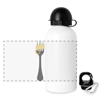 Spaghettis - Gourde panoramique avec couvercle 500 ml - blanc - Devant