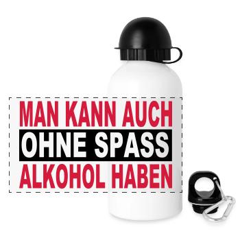 Alcohol - Panoramic Thermal Bottle with Lid 500 ml - white - Front