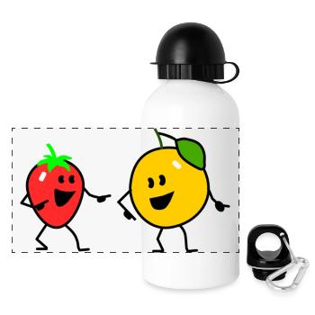 fruit salad one - Gourde panoramique avec couvercle 500 ml - blanc - Devant
