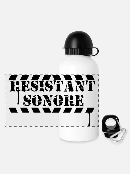 sound resistant - Panoramic Thermal Bottle with Lid 500 ml - white