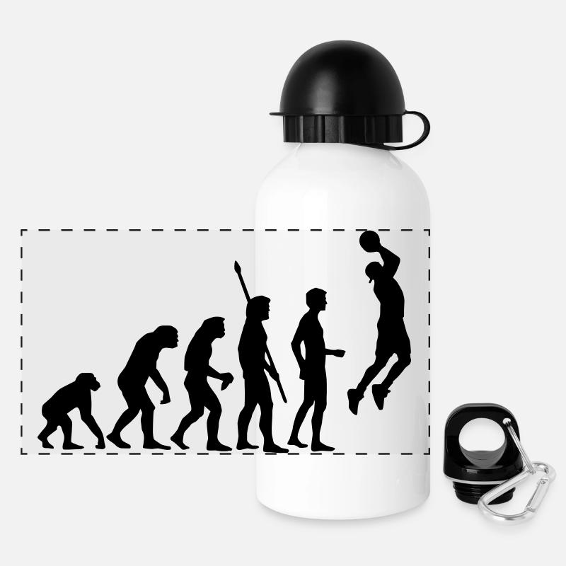 evolution_basketball_b_1c - Gourde panoramique avec couvercle 500 ml - blanc