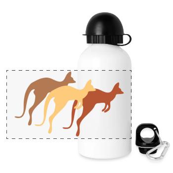 kangaroo - Panoramic Thermal Bottle with Lid 500 ml - white - Front