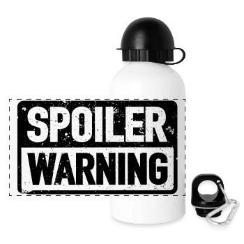 cinema, series, spoiler, film - Panoramic Thermal Bottle with Lid 500 ml - white - Front