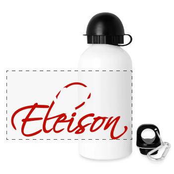 Kyrie Eleison (dark) - Panoramic Thermal Bottle with Lid 500 ml - white - Front