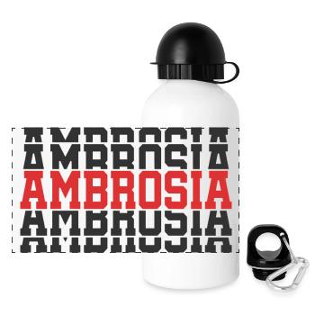 Ambrosia t-shirt stacked text gift t-shirt - Panoramic Thermal Bottle with Lid 500 ml - white - Front