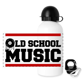 Old School Music - Panoramic Thermal Bottle with Lid 500 ml - white - Front