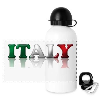 Italy - Panorama Trinkflasche mit Deckel 500 ml - Weiß - Vorne