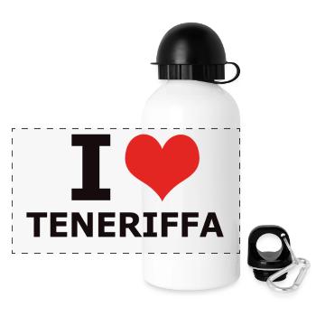J'AIME TENERIFE - Gourde panoramique avec couvercle 500 ml - blanc - Devant