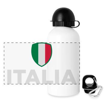 Drapeau national d'Italie - Gourde panoramique avec couvercle 500 ml - blanc - Devant