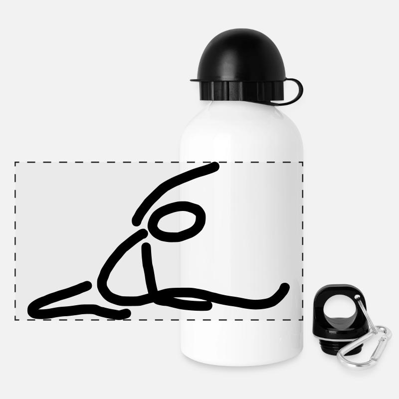 iYpsilon stretch - Panorama Trinkflasche mit Deckel 500 ml - Weiß