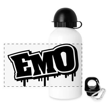 emo_graffiti_se1 - Panoramic Thermal Bottle with Lid 500 ml - white - Front