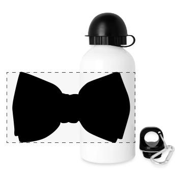 nœud papillon - Gourde panoramique avec couvercle 500 ml - blanc - Devant