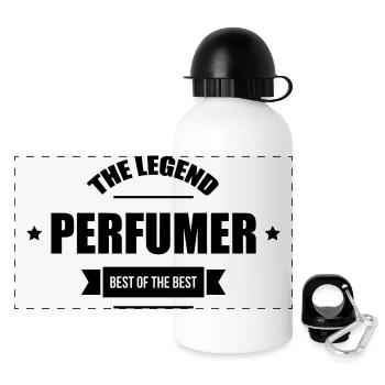 Parfüm / Parfümeur / Perfume / Parfümerie - Panorama Trinkflasche mit Deckel 500 ml - Weiß - Vorne