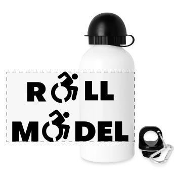 Every wheelchair user is a role model * - Panoramic Thermal Bottle with Lid 500 ml - white - Front