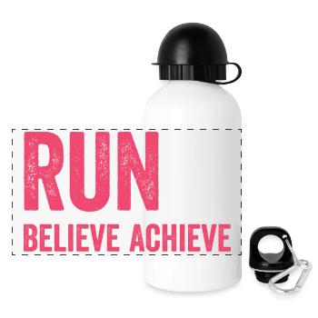 Marathon - Courir. Croire. Accomplir. - Gourde panoramique avec couvercle 500 ml - blanc - Devant