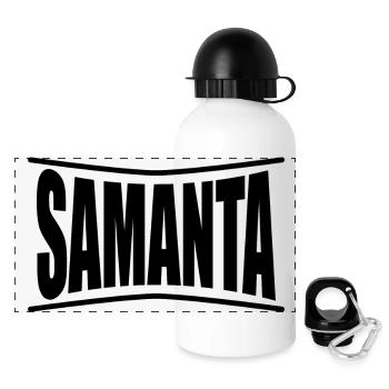 Samanta t-shirt t-shirt gift idea - Panoramic Thermal Bottle with Lid 500 ml - white - Front