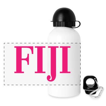 Fiji - Fidschi - Inseln - Pazifik - Südsee - Panorama Trinkflasche mit Deckel 500 ml - Weiß - Vorne