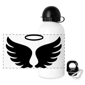 Wings Angel Symbol - Panoramic Thermal Bottle with Lid 500 ml - white - Front