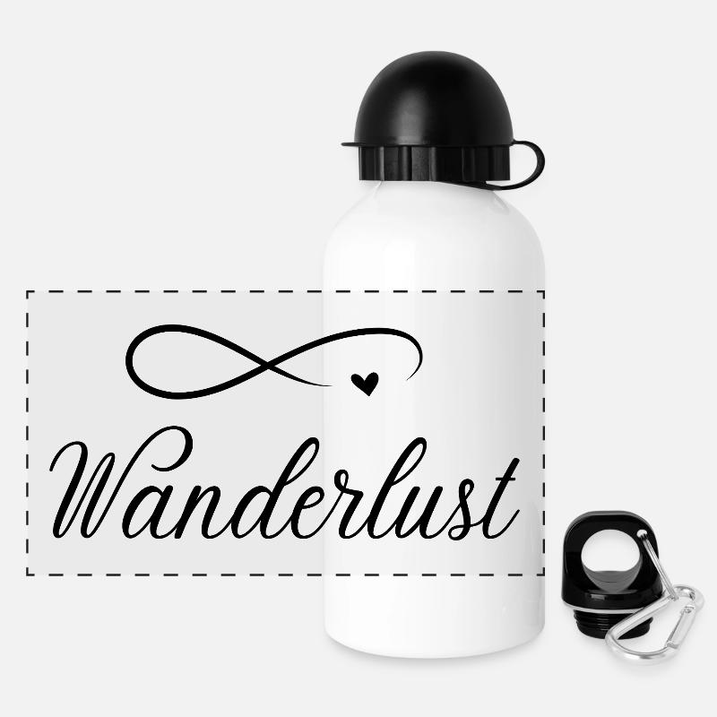 Wanderlust = Wanderlust - Panoramic Thermal Bottle with Lid 500 ml - white
