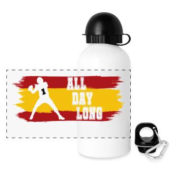 All Day Long ES - Panorama Trinkflasche mit Deckel 500 ml - Weiß - Vorne