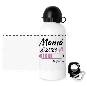 Mom-to-be 2026 Loading - Panoramic Thermal Bottle with Lid 500 ml - white - Front